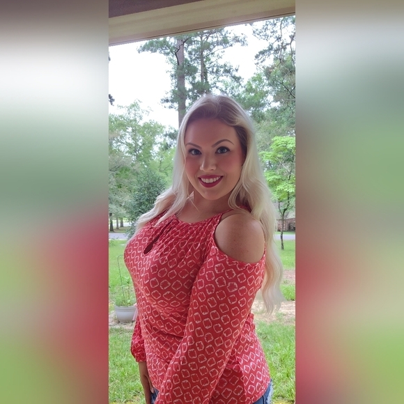 NWT Small Michael Kors Coral Reef Cold Shoulder Top - Picture 6 of 6